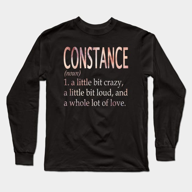 Constance Girl Name Definition Long Sleeve T-Shirt by ThanhNga